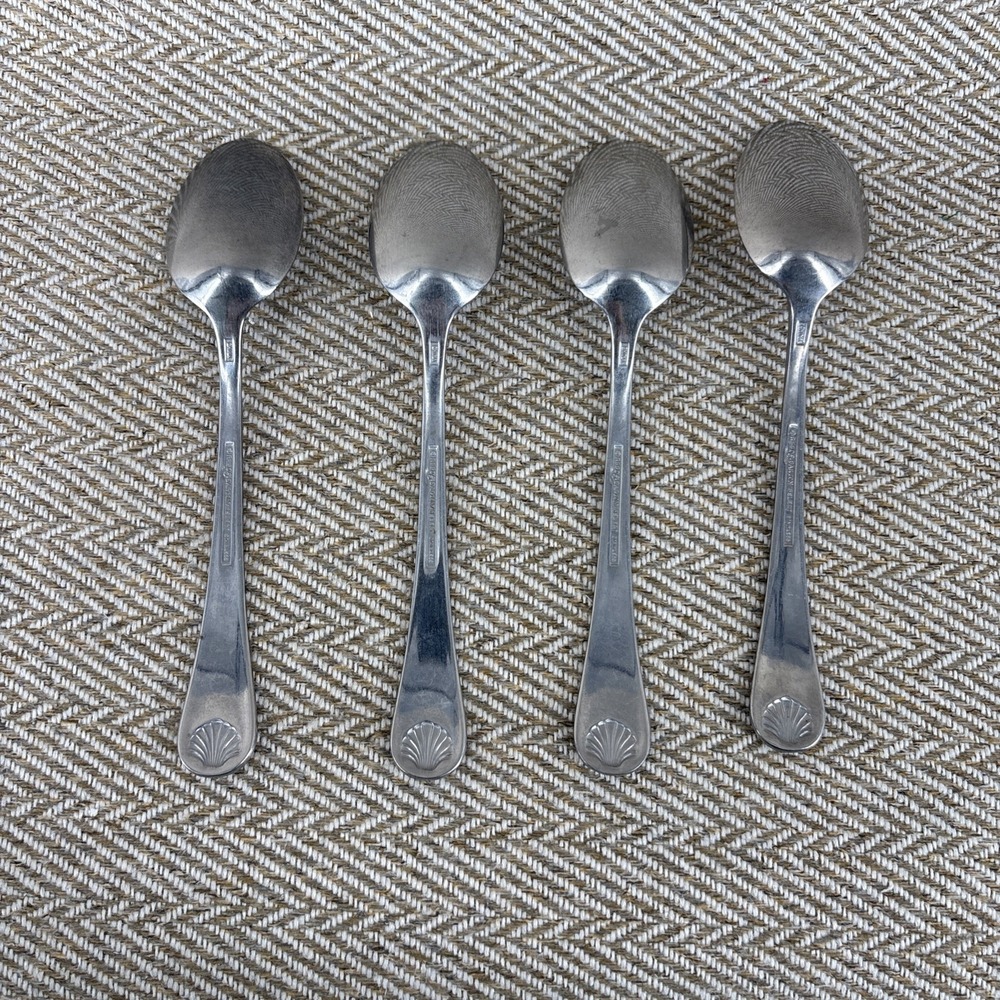 Reed & Barton Select Seychilles Seashell Stainless Steel 4 Tablespoons - Picture 4 of 5